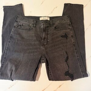Hollister Dark Gray Athletic Skinny Jeans